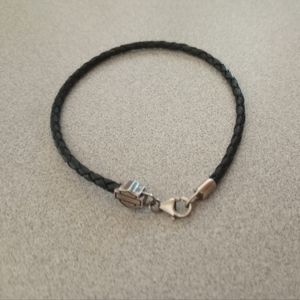 Harley Davidson Braided Leather Bracelet